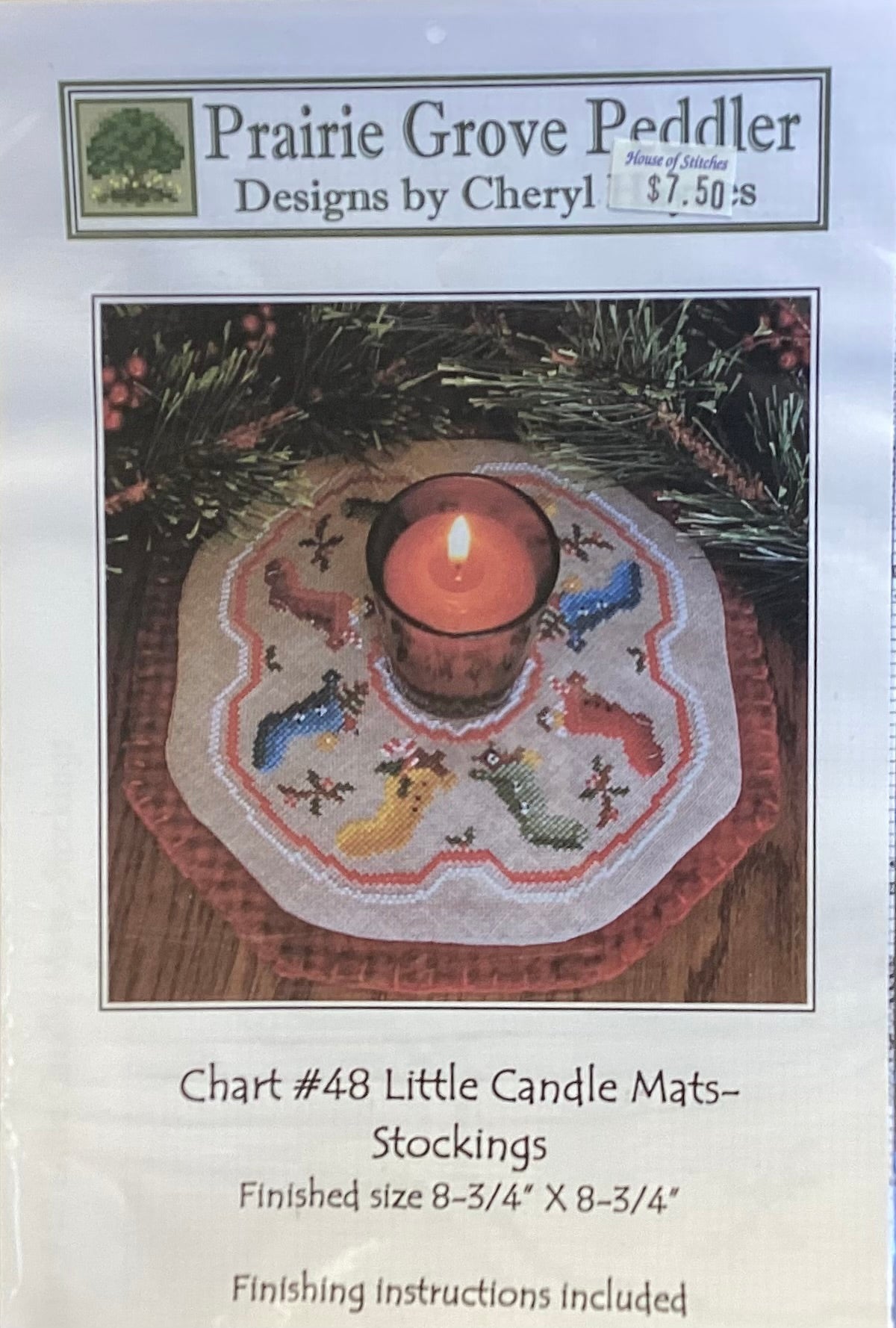 Little Candle Mat-Stockings by Prairie Grove Peddler