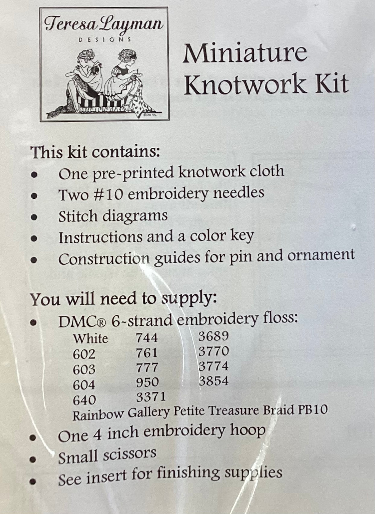 The Peppermint Twister Knotwork Kit by Teresa Layman