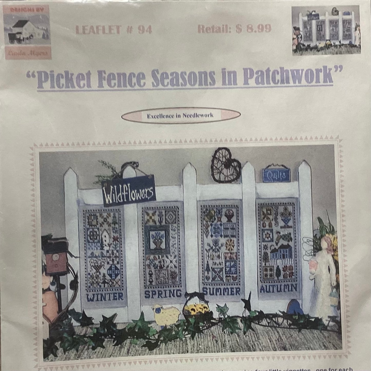 Picket Fence Seasons in Patchwork by Designs by Lind Myers