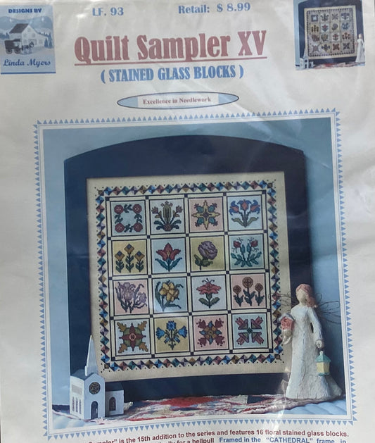 Quilt Sampler XV: Stained Glass Blocks by Designs by Linda Myers