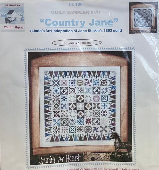 Quilt Sampler XVII: Country Jane by Designs by Linda Myers