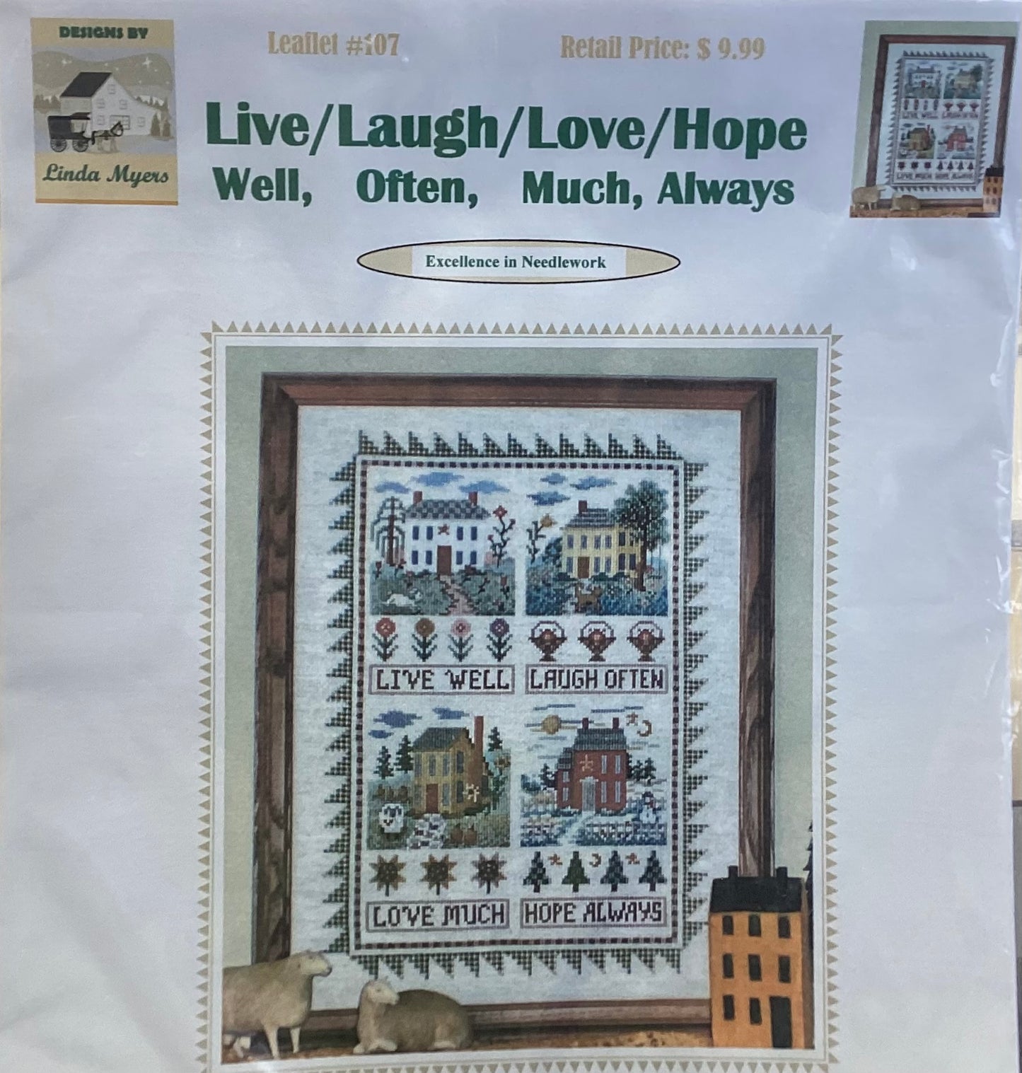 Live/Laugh/Love/Hope Well, Often, Much, Always by Designs by Linda Myers