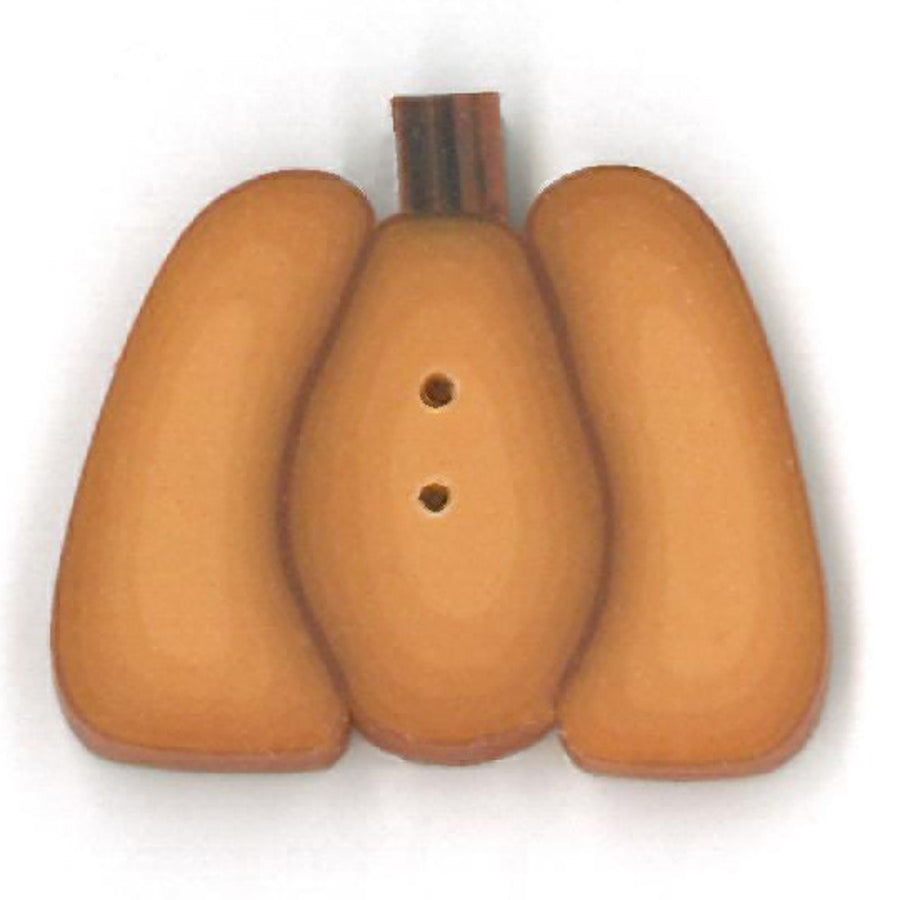 Small Golden Pumpkin Button by Just Another Button Company