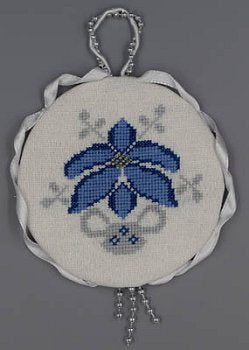 A Blue and Silver Christmas: Flower by Misty Hill Studio