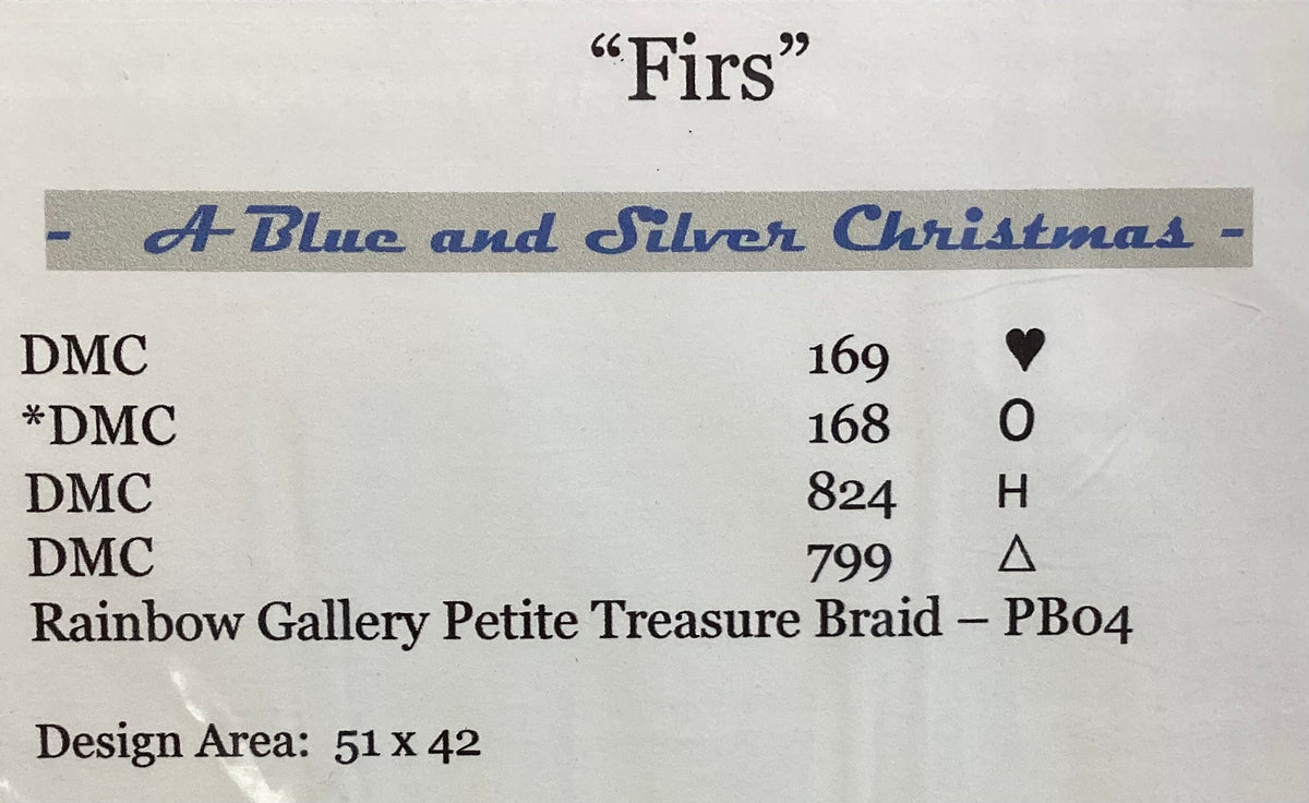 A Blue and Silver Christmas: Firs by Misty Hill Studio