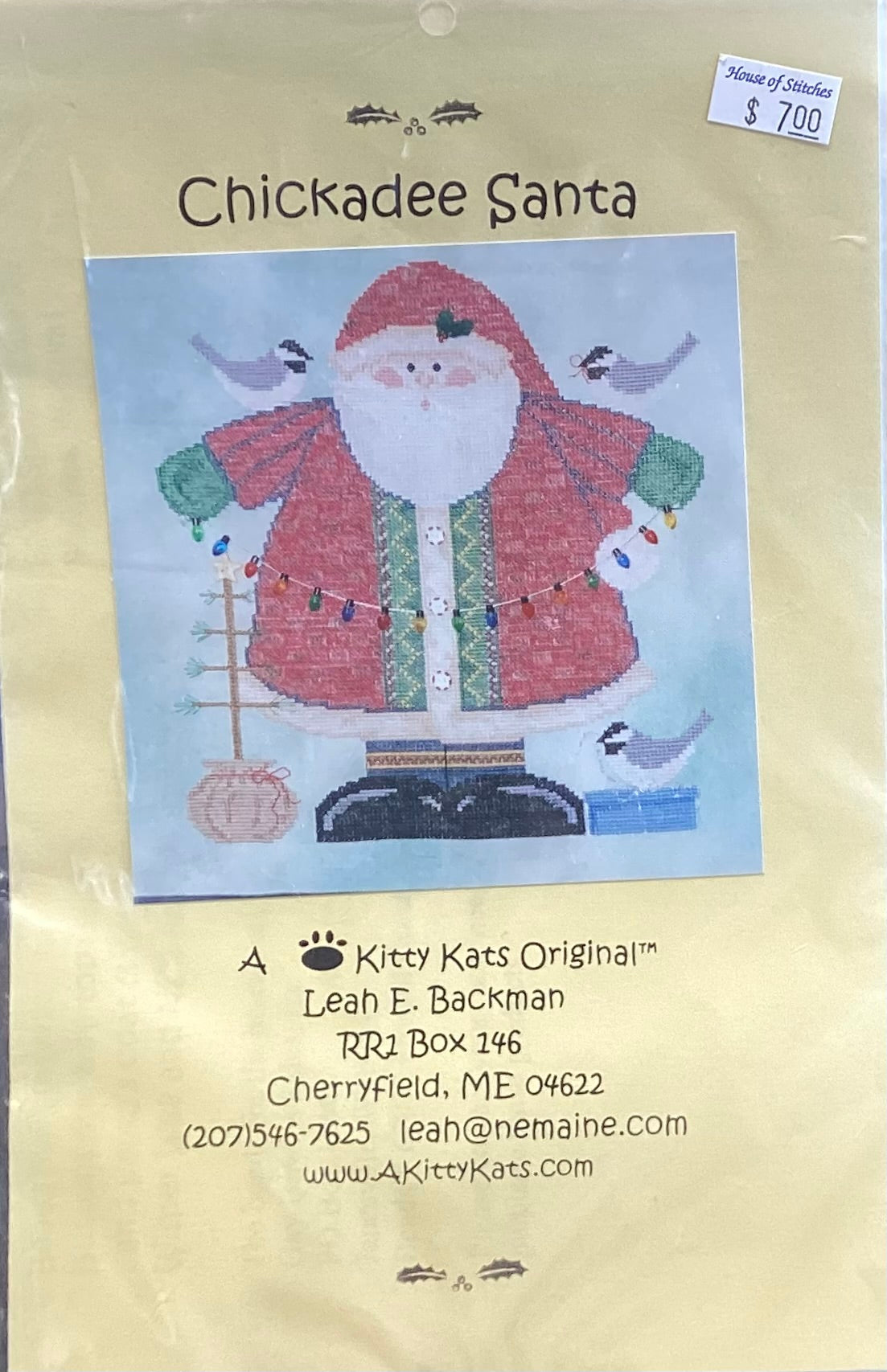 Chickadee Santa by A Kitty Kats Original
