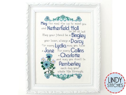 Pride & Prejudice Blessing by Lindy Stitches