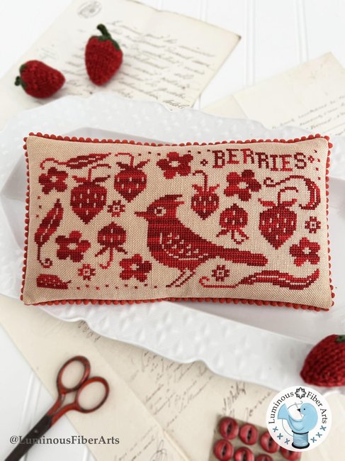 PREORDER! Bird in the Berry Patch by Luminous Fiber Arts
