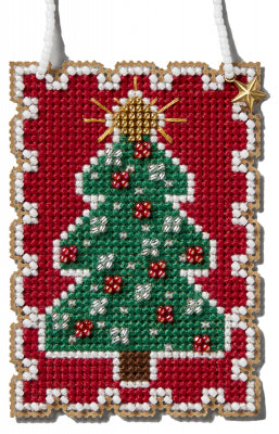 Holiday Stamps Charmed Ornaments 2024: Christmas Tree by Mill Hill