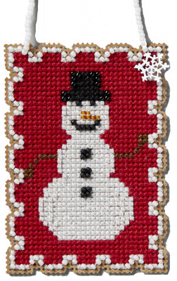 Holiday Stamps Charmed Ornaments 2024: Snowman by Mill Hill