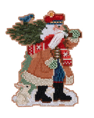 Timberline Santas 2022: Douglas Fir Santa Kit by Mill Hill