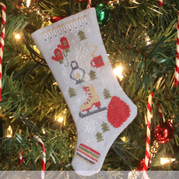 Stocking Ornament #6: Skate Fever by Heartstring Samplery