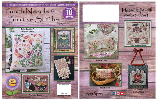 Spring 2024 Punch Needle & Primitive Stitcher Magazine