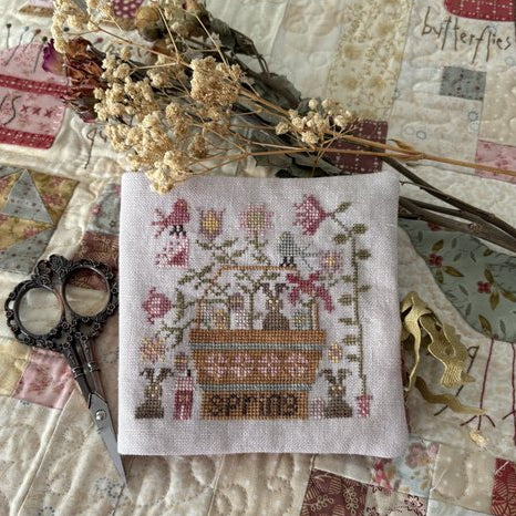 Chocolate Bunnies Needle Book by Pansy Patch Quilts and Stitchery