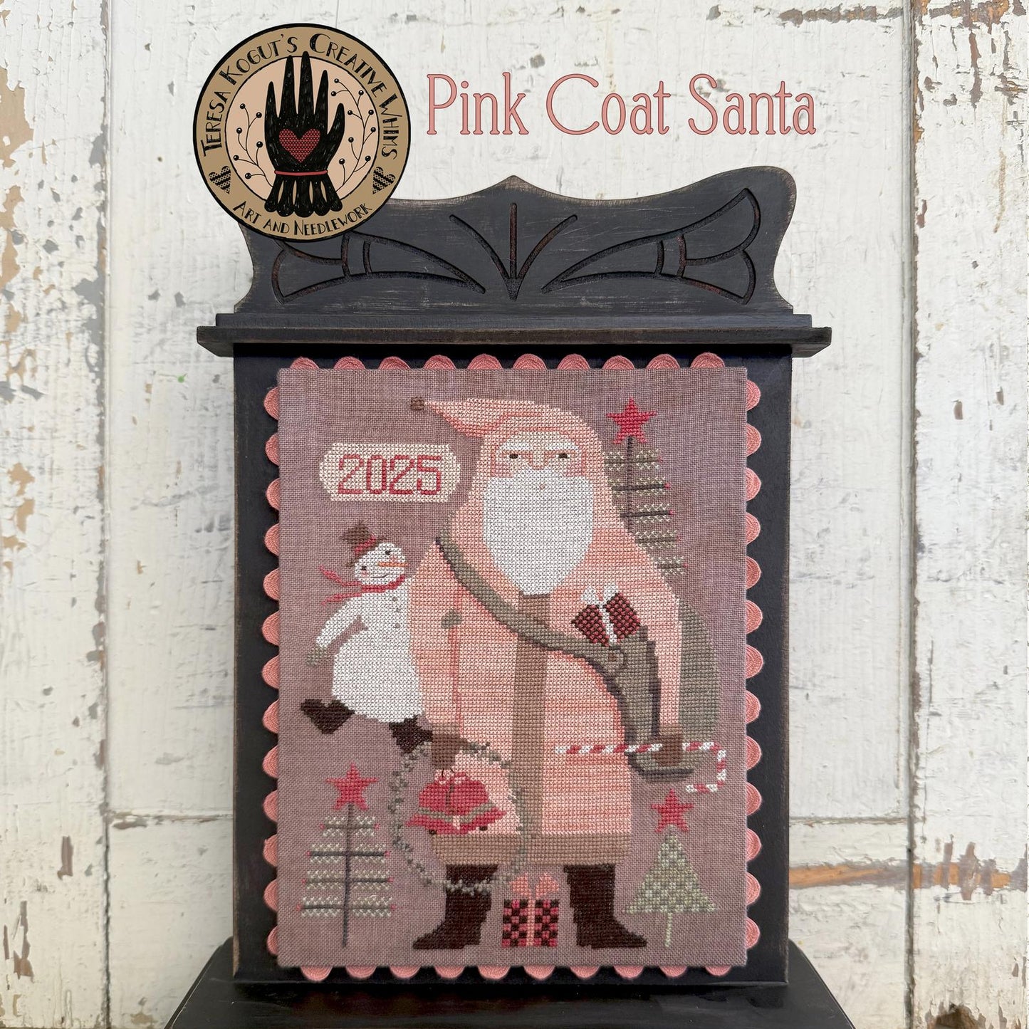 Pink Coat Santa by Teresa Kogut