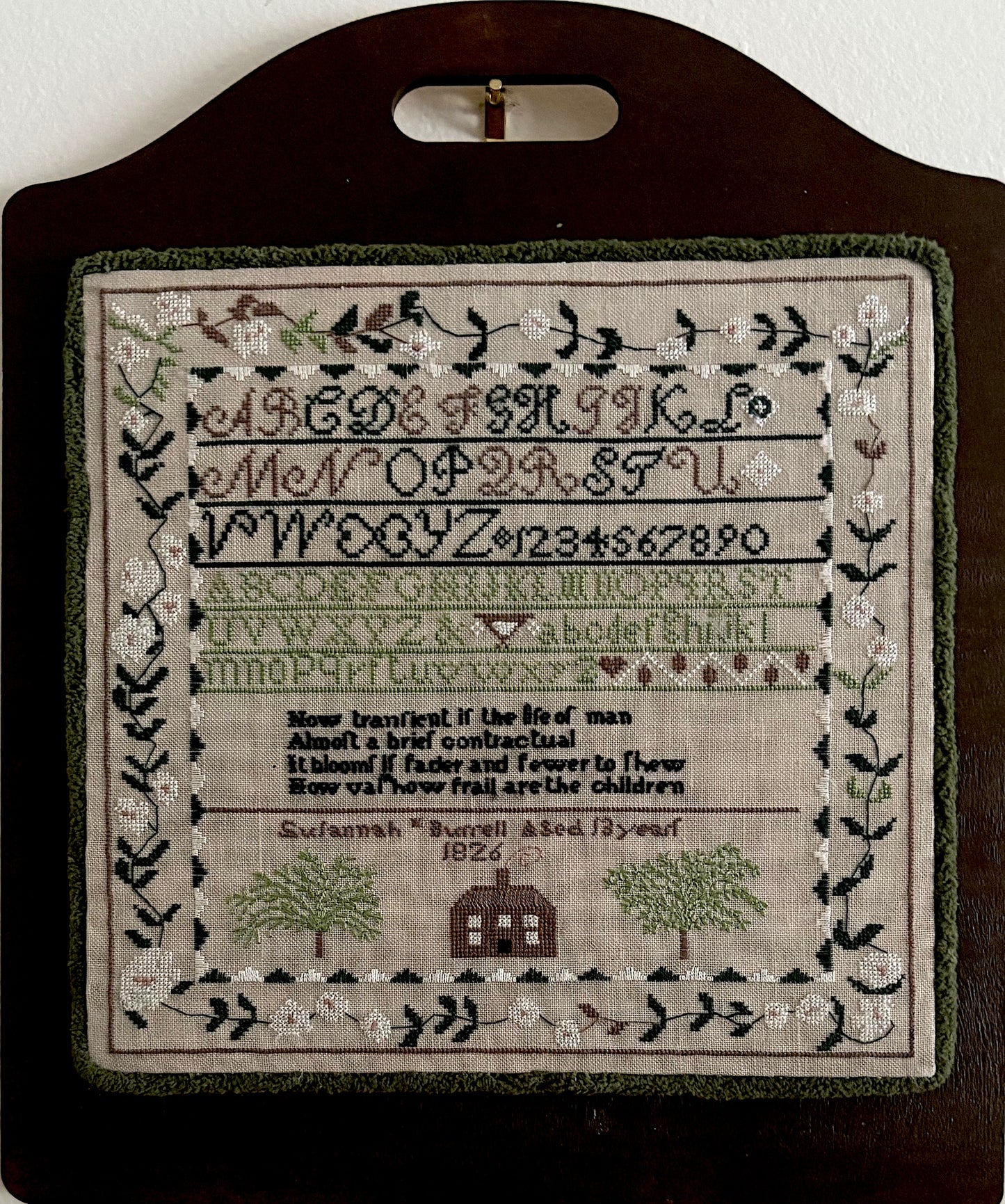 PREORDER! Susannah Burell 1826 by Olde Willow Stitchery Threads Inc.