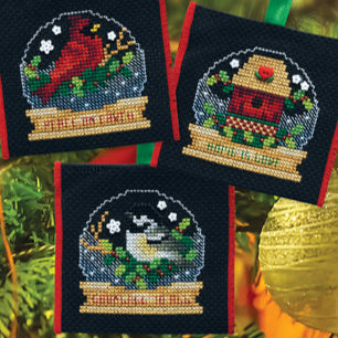 Snowglobe Bird Ornaments by Stoney Creek