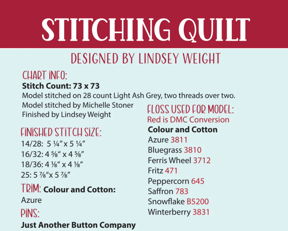 Stitching Quilt by Primrose Cottage
