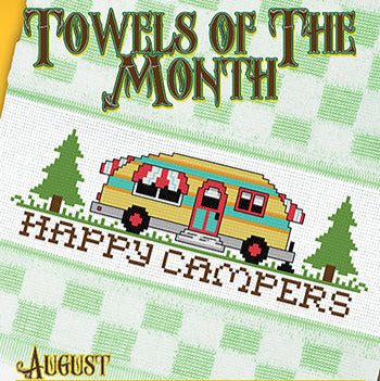 Towels of the Month: August Happy Campers by Stoney Creek