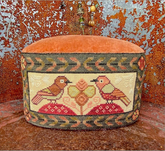 Prim Birds Pin Drum by Teresa Kogut