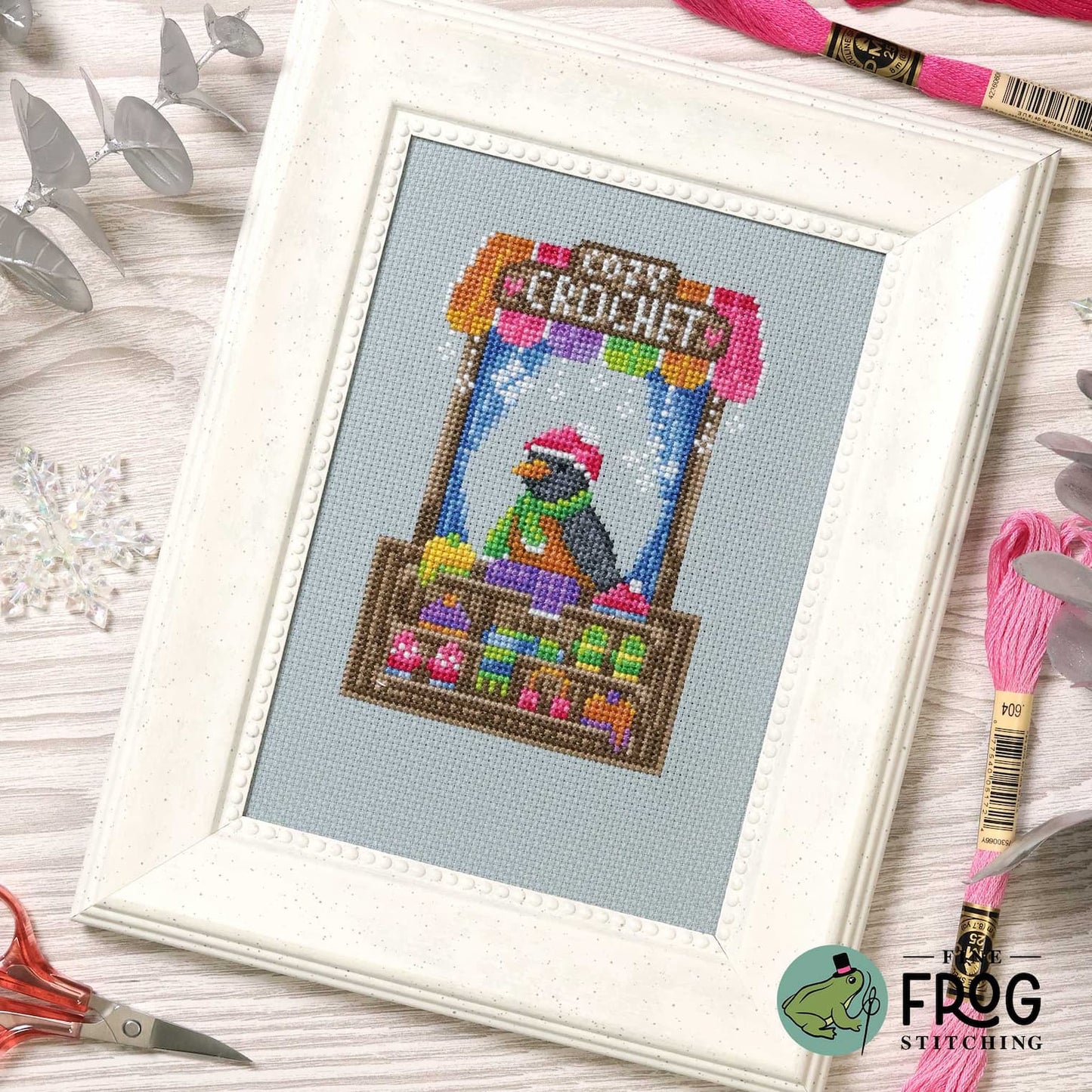PREORDER! Crochet Shop Robin by Fine Frog Stitching