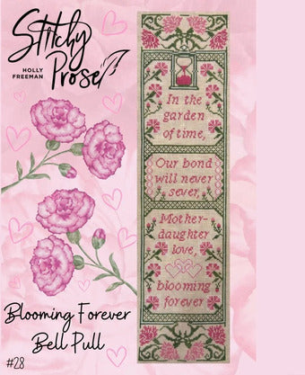 Blooming Forever, Bell Pull By Stitchy Prose