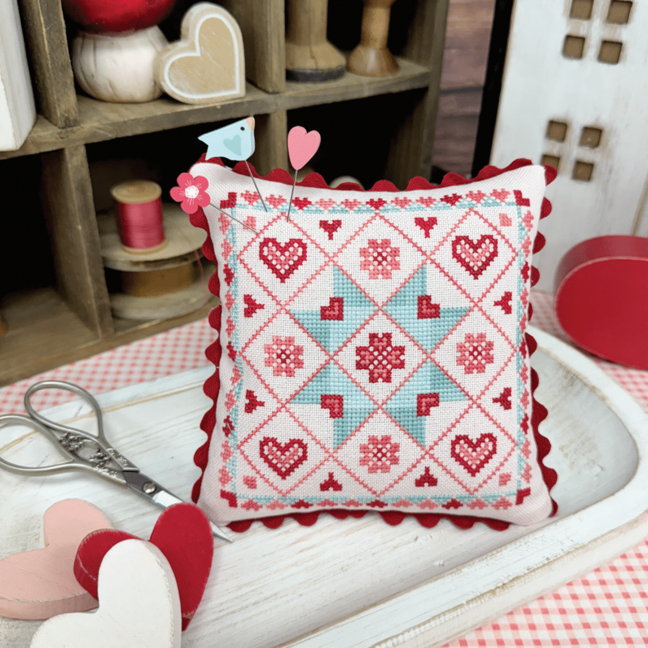 Valentine's Day Quilt by Primrose Cottage