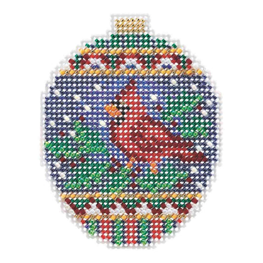 Crimson Cardinal: Beaded Holiday Kit By Mill Hill