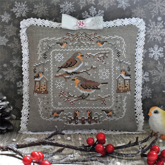 Robins In Winter by StitchyPrincess