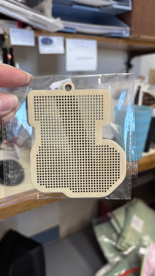 Wood Stocking-Large by Frony Ritter Designs