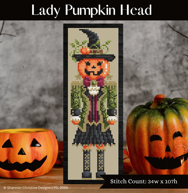 PREORDER! Lady Pumpkin Head by Shannon Christine Designs