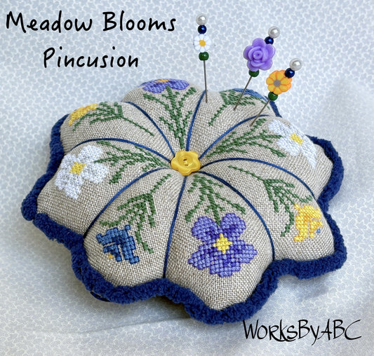 Meadow Blooms Pincushion by Works By ABC