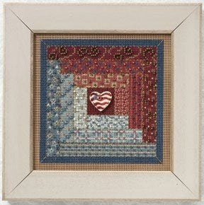 Log Cabin Quilt: Buttons & Beads Autumn Series  Kit by Mill Hill
