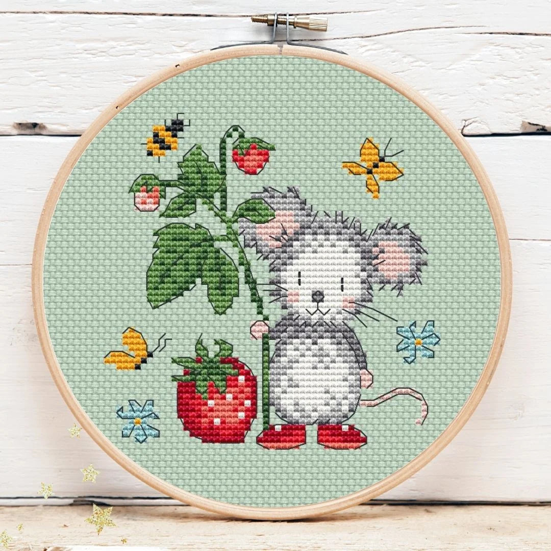 PREORDER! Strawberry Mouse Mini 1 by Artmishka