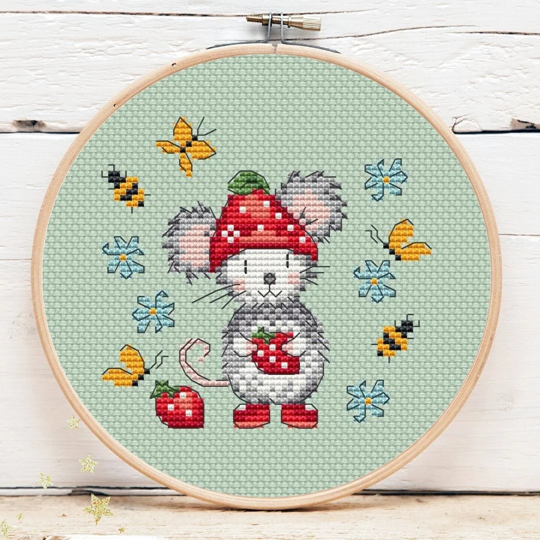 PREORDER! Strawberry Mouse Mini 3 by Artmishka