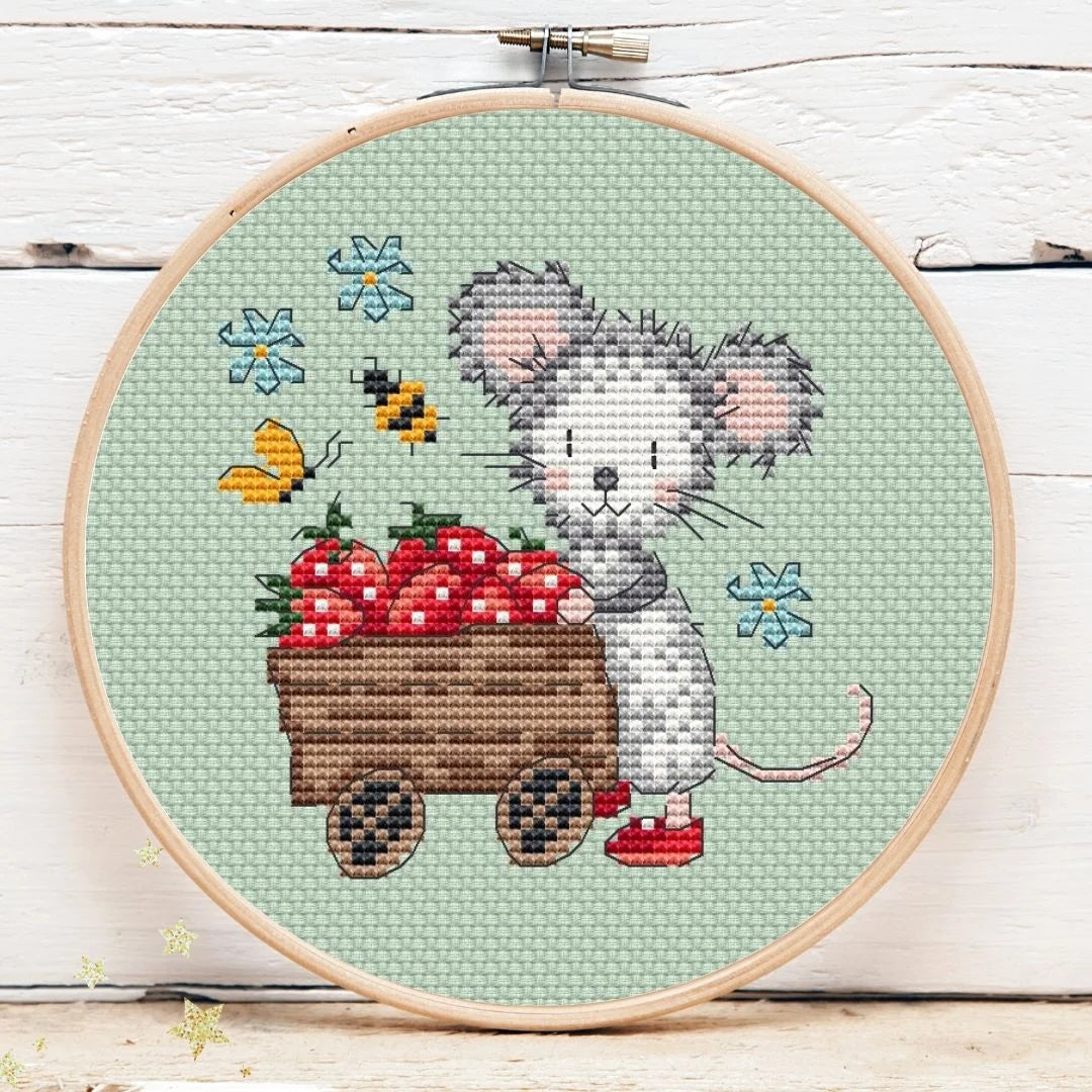PREORDER! Strawberry Mouse Mini 4 by Artmishka