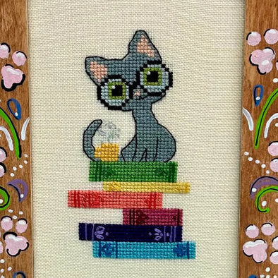 Melvin the Library Kitty by The Stitchin' Kitten
