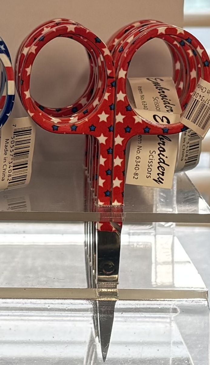 Stars and Stripes Scissors by Yarn Tree