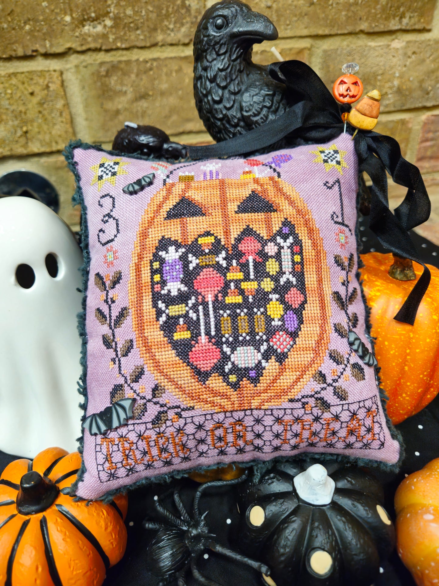 PREORDER! Trick or Treat by Quaint Rose Needlearts
