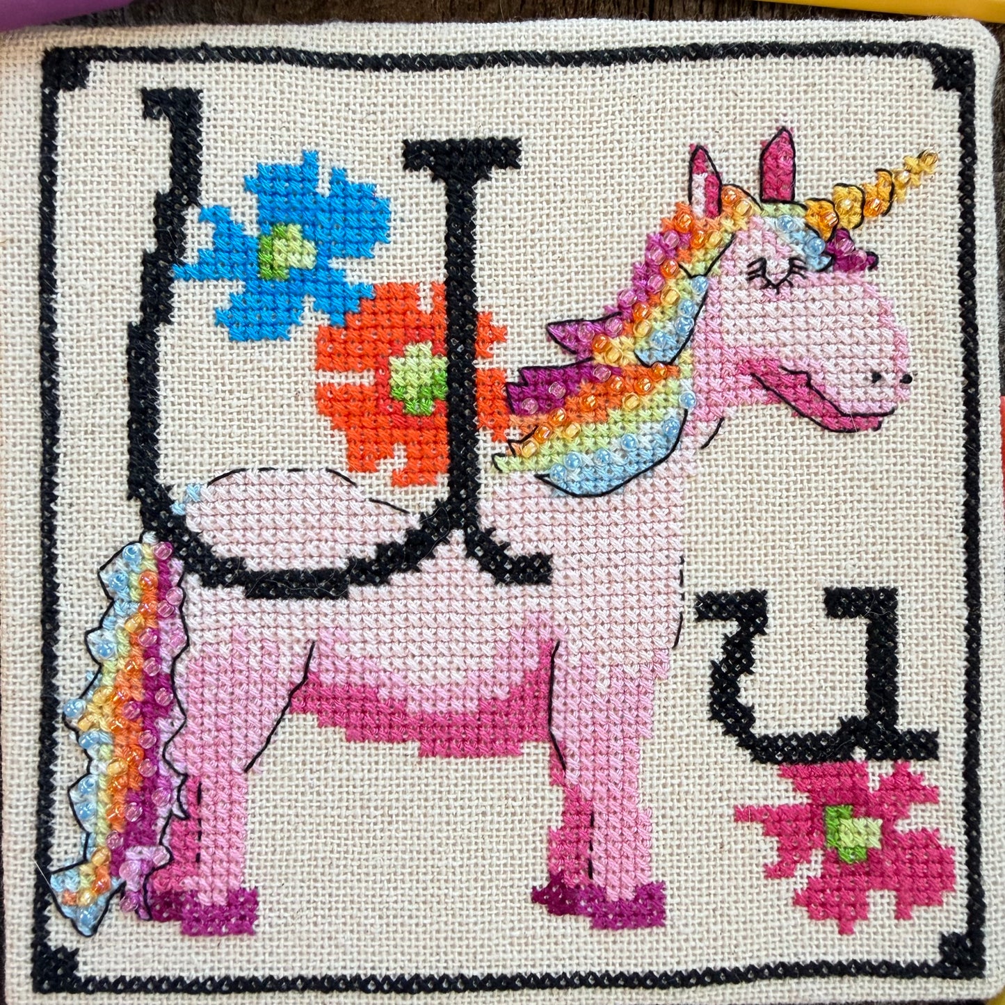 PREORDER! Animal Alphabet Series: Ulinda Unicorn by Luhu Stitches
